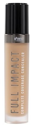 BPerfect Full Impact Concealer – Full-Coverage Soft-Matte Formula Infused with Niacinamide & Glycerin – Shade MD3 (Medium-Deep Warm Peach Apricot Undertone), 11 ml