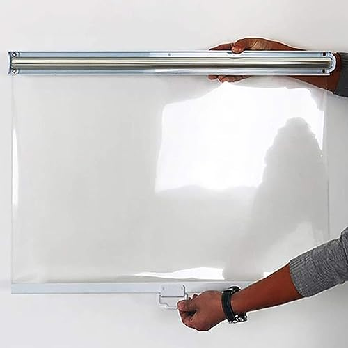 Genomskinlig vattentät plastrullmatta för visningsfodral och refriratorer DustResint termiskt ark 150 x 150 cm perfekt för livsmedelssäker och hygienrengöring