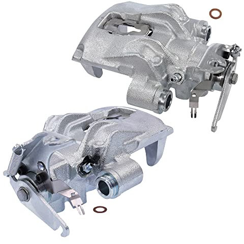 BESTPRICE 2x Pinza de freno trasero izquierdo y derecho con freno de estacionamiento integrado pinza de freno, compatible con IVECO DAILY