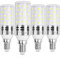 HZSANUE E14 Bombillas Maíz LED 12W,Pequeño Tornillo Edison Bombilla, 6000K Blanco Frío, 1350LM, Bombillas Incandescentes de 100W Equivalentes, No Regulable, Paquete de 4