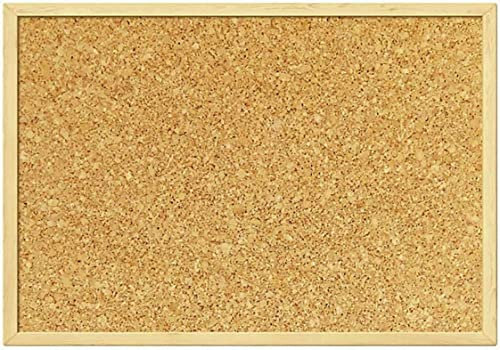 Pinnwände Korktafel KORKPLATTE HOLZ + PINS verschiedene Größen (60x80cm)