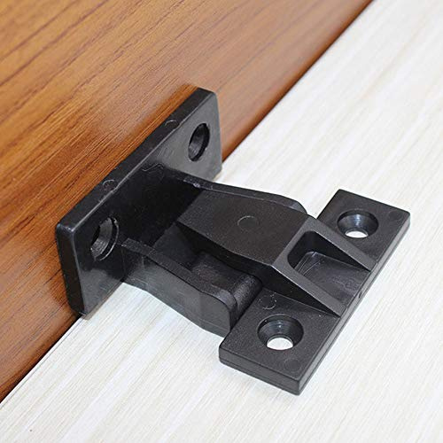 Lot de 4 fixations de plinthe en plastique pour fixation de plinthe pour panneau d'armoire, meubles (48 mm x 30 mm x 25 mm)