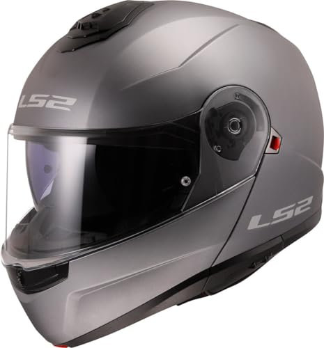 LS2, Casque modulable Moto Strobe II matt Titanium, XL