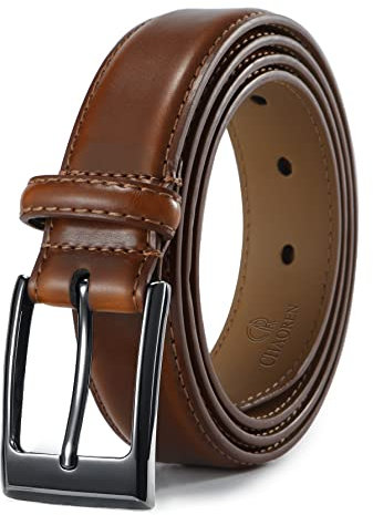 CHAOREN 3cm Ledergürtel Herren, Gürtel Herren Leder für Business und Formelle Anlässe, Anzuggürtel Perfekter zu Männer Businessschuhe