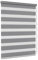 Jalousiescout Doppelrollo Klemmfix ohne Bohren & mit Bohren, 80x120cm Dunkelgrau Rollo Fensterrollo lichtdurchlässig & verdunkelnd，Sonnenschutzrollo Zebrarollo für Fenster & Türen