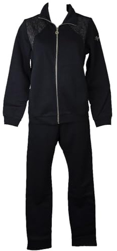 Campagnolo Tuta donna DYNAMIC F.LLI completo tempo libero felpato invernale aperta davanti con zip conformata articolo 8Q79136, M982 Blu - Blue, Taglia 58