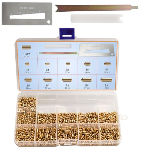 SC1 SC4 Keyway Rekey Kit Compatible with Schlage, Complete DIY Lock Rekeying Set for Home Security and Door Locks (Bottom Pins 0-9, 50 Each)