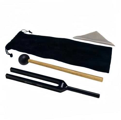 Miwayer Professional 369Hz Tuning Forks Black for Healing, Medical, and Music - Multi-Frequency Tuning Fork Kit for Sound Therapy, Meditation, Chakra Balancing