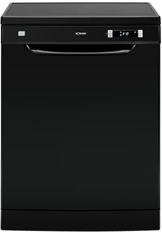 Bomann GSP 7408 Lavastoviglie, Stand/Sottopiano, 60 cm, 13 controsoffitti, 6 programmi, display LED/indicatori di controllo, temperature di pulizia 45°C - 70°C, nero