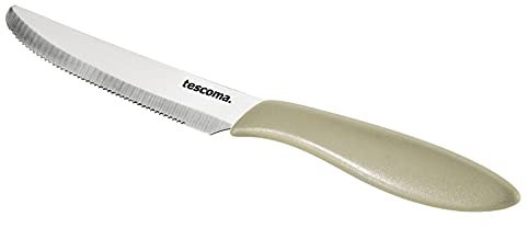 Tescoma Presto Coltello Tavola, 6 Pezzi, Acciaio Inossidabile, Beige, 12 cm