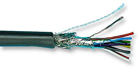 Cavo, 22AWG, 8 CORE, Ardesia, 30.5M, Cavo multicored, Cavo multicore, Cavo in rame stagnato, Bobina di 100ft, 30.5m
