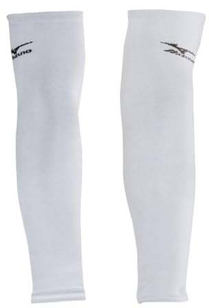 Mizuno Arm Sleeves, White, OSFM
