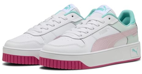 Puma Carina Street JR, Weiblich Sneaker, Puma White-Rose Mauve-Aquatic,