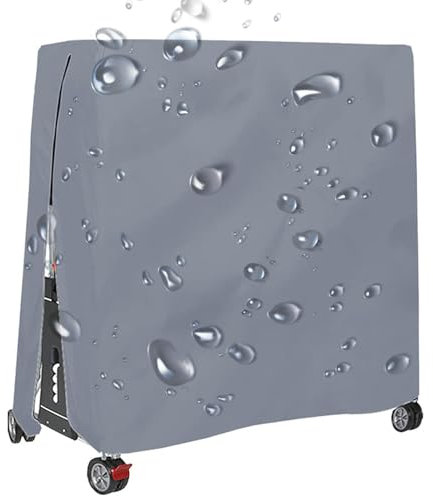 Abdeckung Tischtennisplatte Outdoor , Wetterfest Schutzhülle für Tischtennistisch mit Kordelzug,Wasserdichte Winddicht Abdeckplane für Tischtennisplatte mit Reißverschluss(Size:165 x 70 x 185cm,Colo
