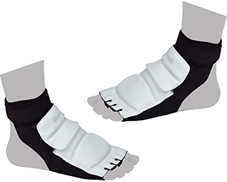 Taekwondo Fotskydd Andas Bekväm Karateboxning Sparring Fotskydd med Halkfri för Träning (XL 38-39)