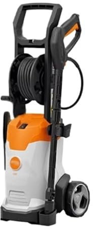 Barredora de piso manual para exteriores con operador a pie Máquina de limpieza de alta presión for patio doméstico, pistola de agua for exteriores, 220V Barredora de escombros y hojas