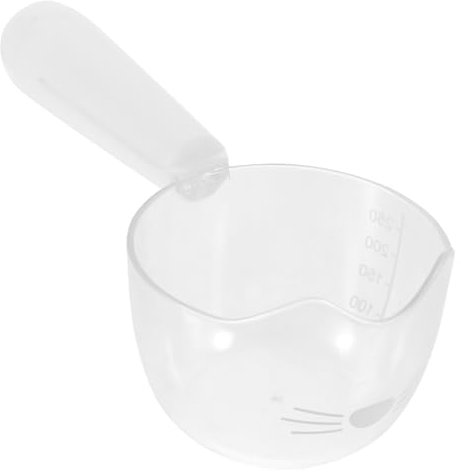 Hohopeti Pelle pour Nourriture pour Chien Et Chat Balance Intégrée, Pince Multi-usages en Plastique Robuste, Petite Taille Transparente, Alimentation Et Stockage pour Animaux De Compagnie