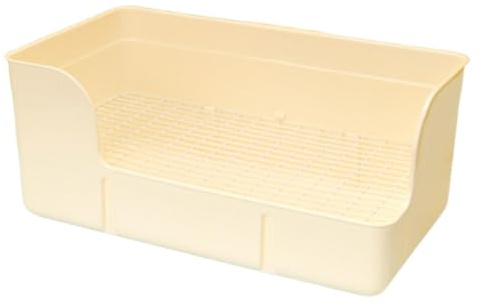 Stgfyxgs Toilettes pour Lapins, Bac à Litière, Fournitures pour Animaux, Beige