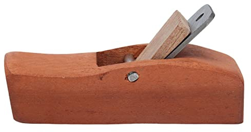 MasYosh Mini Rabot à Bois, Bloc de Bois de Santal Rouge avec Lame en Acier au Manganèse 65, Raboteuse D'ébavurage à la Main pour le Travail du Bois et le Bricolage
