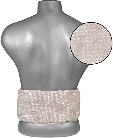 Currant Seeds Cushion 7 Chambers with Band Heat or Cold Back/Lumbar Heat Cushion Grain Pillow 65 x 15 cm Colour: Shabby Chic Grey/Beige