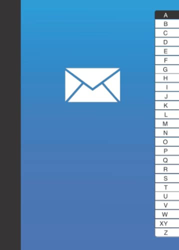 Kleines Adressbuch A6 Blau: Mit Register A-Z