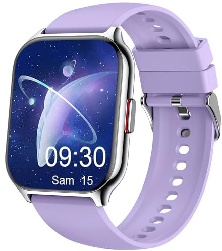 ZOSKVEE Reloj Inteligente Mujer, [Dos Correas] Bluetooth Llamada y Recibir Whatsapp, 2'' Smartwatch Deportivo con Presión Arterial, 100+ Deportes, Ritmo Cardíaco, DIY Esferas, para iOS Android