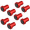 8 Stück Aluminiumlegierung Bankhaken Bench Dogs Bank-Hundeklemme Holzbearbeitungstisch Spannbacken Werkzeug Hobelbank Zubehör für 19/20 mm Hundeloch(Rot, 19 mm)
