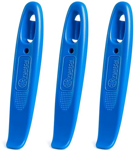YunSCM 3Pcs Blau Fahrradreifenheber, verstärkte und verbreiterte Fahrrad-Reifenheber, Werkzeug zum Auswechseln von Fahrradreifen, Reifenabzieher für Rennrad- und Mountainbike-Reifen