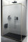 IMPALLI Box Doccia Walk In H200 Cm Estensibile 108,5-109,5 Cm Parete Fissa Open Space Braccio Sostegno Box Doccia Cristallo Temperato 6 Mm Trasparente Profili Alluminio (ORO SPAZZOLATO 110)