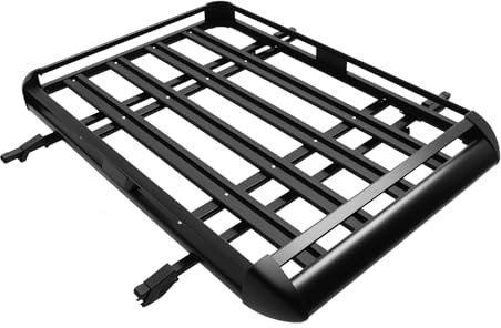 MIUKYUI Universal Dachkorb aus Aluminium 140 cm für Autos DachträGer Korb Leicht und Verstellbar DachgepäCkträGer FüR SUV GeläNdewagen Mit Schienen Leichter Verstellbarer Robuster Langlebiger