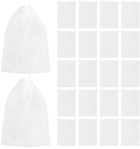 VALICLUD Sacchetti per Scarpe Non Tessuto Bianco 50 Pezzi 32x48 Cm per Viaggio e Casa Coulisse per Stoccaggio e Protezione da Polvere
