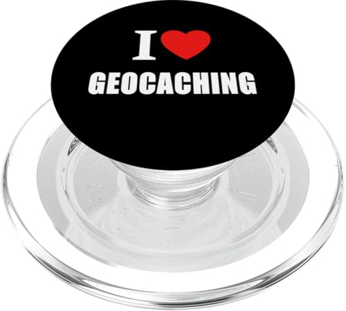 Amo il geocaching per geografi Lettori di mappe Orienteering. PopSockets PopGrip per MagSafe