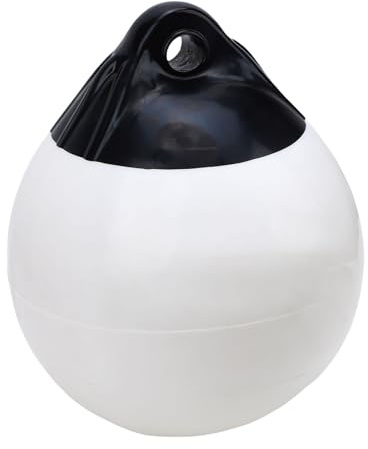 Holigie Defensas para Barcos para atracar, Bola de Parachoques de boya Redonda Inflable de PVC para atracar y amarrar Yates, Barcos y veleros