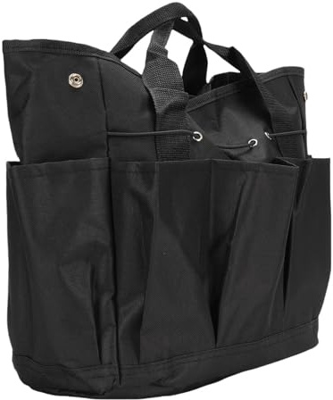 SIXRUN Bolsa de Herramientas de Jardín Bolsa de Jardinería de Tela Oxford con Múltiples Bolsillos Organizador de Transporte Manual de Gran Capacidad para Jardín Balcón Patio Uso para Acampar Al Aire