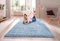 SHAGGY RUG 30MM / 3cm Modern Rugs Living Room Extra Large Small Medium Rectangular Size Soft Touch Thick Pile Living Room Area Rugs Non Shedding (Duck Egg Blue, 200cm x 290cm (6.6ft x 9.5ft))