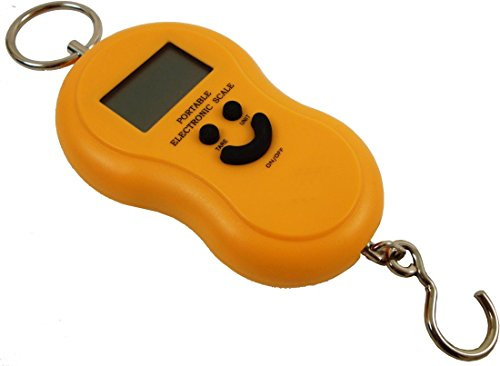 LEOFLA Bilancia Portatile Elettronica Professionale Con Gancio Pesca 40 Kg Per Bagagli