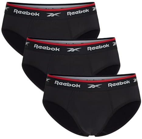 Reebok Calzoncillo Deportivo Hombre Wiggins - 3 Piezas Negro
