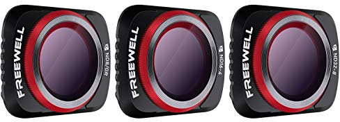 Freewell Paysage Caméra Dégradé ND Filtres Lens - Série 4K - 3Pack ND8-GR, ND16-4, ND32-8 Compatible avec Mavic Air 2 Drone