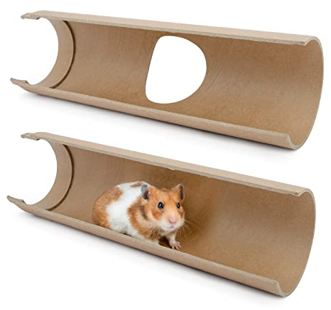 Niteangel Túnel creativo y componible para hámsteres: hazlo tú mismo y construye una madriguera de tubo única como escondite para animales de tamaño pequeño como hámsteres, ratones, jerbos, ratones