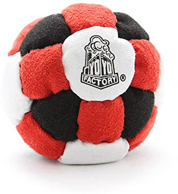 YoYo Factory Footbag - ROT/SCHWARZ (Vom Anfänger Zum Profi)