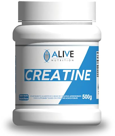 Kreatin Monohydrat. Proteiner för muskelmassa. Kreatin i pulverform. Idealisk för gym före träning. Creatine monohydrat perfekt som sporttillskott. Creatine monohydrate. Behållare på 500 grm.