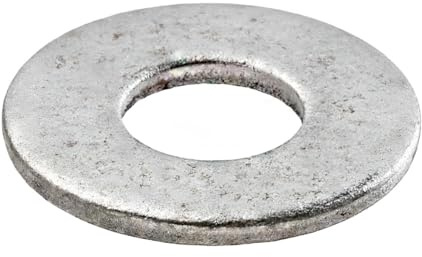 3/8 USS Thick Flat Washer (100 Pack) 3/8 x 1 Hot Dip Galvanized Steel, Meets ASME B18.21.1 Industrial/Commercial Grade by Makers Bolt