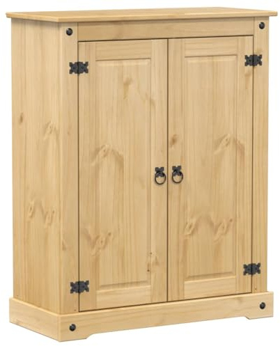 vidaXL Scarpiera Corona 86x38,5x108 cm in Legno Massello di Pino, Mobile per Scarpe, mensola per Scarpe, Porta Scarpe, Armadio per Scarpe