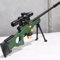 AWM Sturmgewehr Spielzeug Sniper Gewehr Soft Bullet Toy Gun Throwing Shot Weiche Darts 65Ft Long Range Shooting verstellbarem Teleskop fürGeeignetes Geschenk für Kinder ab 9 Jahren(Grün)