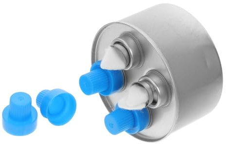 PRETYZOOM Lata Vacía De Hierro Macizo Pequeña Cierre Hermético, Soporte Sólido Metálico Reutilizable, Contenedor De Combustible Portátil Para Actividades Al Aire Libre