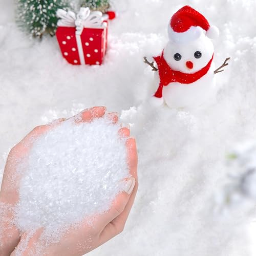 yisight Neve Finta, Neve Artificiale, Fiocchi di Neve Artificiali, Neve Finta per Decorazioni, Neve Artificiale per Albero di Natale, Natale, Feste, FESTIVITÀ (200g)