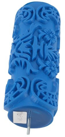 Hamwesh Pattern Paint Roller, 5 Inch DIY Textured Rubber Roller with Unique 3D Patterns for Walls Furniture Floors Art Decoration