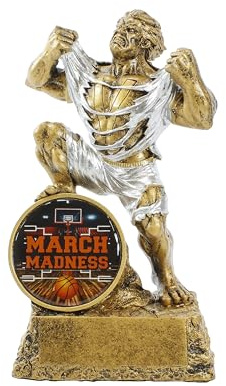 Decade Awards Monster March Madness Trophy - March Madness Monster Award - Engraved Plate on Request (6.75 Inch Tall)