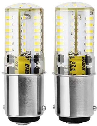 PYRJIN Ba15d Ampoule LED 12V 4W Blanc Froid 6000K Double Contact Baïonnette SBC Ba15d pour l'intérieur RV Camping, Navires, Remorque-Eclairage. (2 pièces)