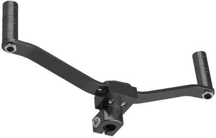 AUGUST SNOW Palanca de Cambio de Marchas Moto Universal 11MM Negro 2 Vías Palanca De Cambio De Marchas De Motocicleta Reposapiés Pedal Shifter Palanca Pedal Cambio